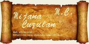 Mijana Ćuzulan vizit kartica